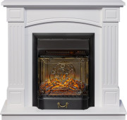 Каминокомплект Boston - Белый (Высота 925см) с очагом Majestic FX M Black RC