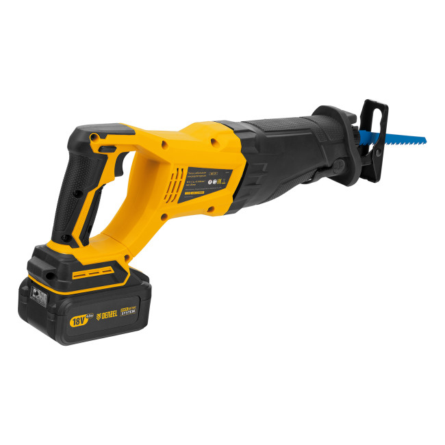 Пила сабельная аккумуляторная бесщет BRC-120, 18В Li-Ion Denzel в Ижевске Пила сабельная аккумуляторная бесщет BRC-120, 18В Li-Ion Denzel в Ижевске