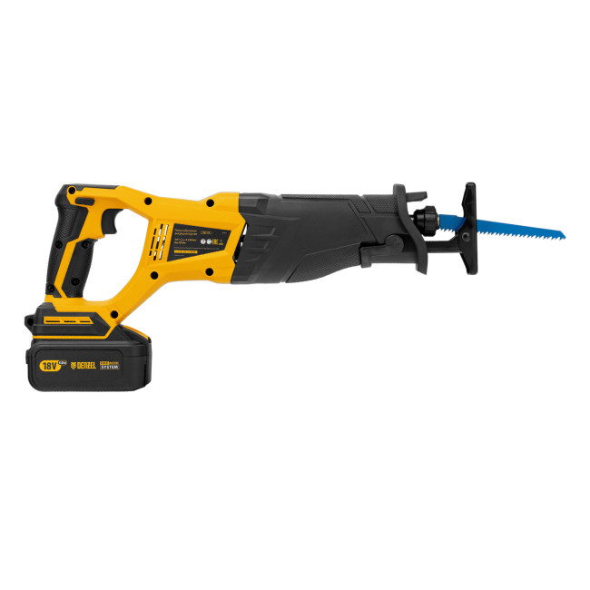 Пила сабельная аккумуляторная бесщет BRC-120, 18В Li-Ion Denzel в Ижевске Пила сабельная аккумуляторная бесщет BRC-120, 18В Li-Ion Denzel в Ижевске