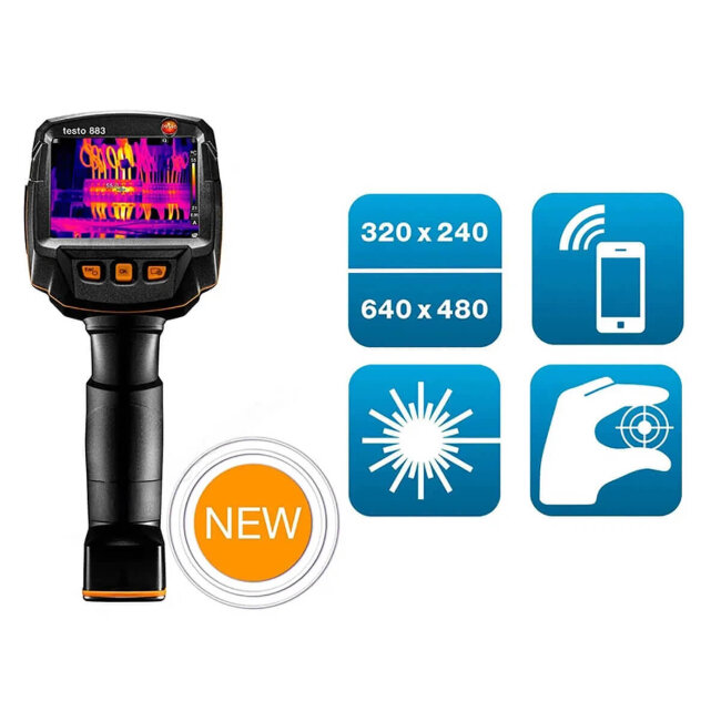 Тепловизор Testo 883 со стандартным объективом в Ижевске Тепловизор Testo 883 со стандартным объективом в Ижевске