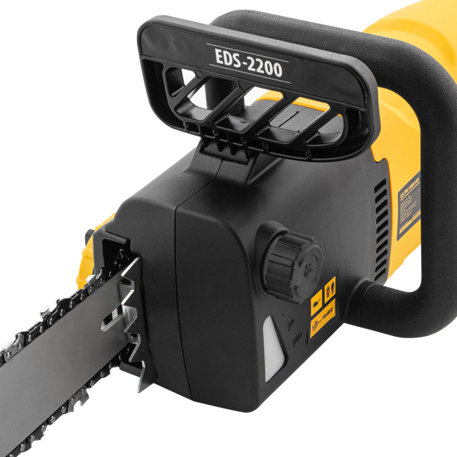 Пила цепная электрическая EDS-2200, 2.2 кВт,продольная, шина 45 см, шаг 3/8, паз 1.3 мм, 62 звена Denzel в Ижевске