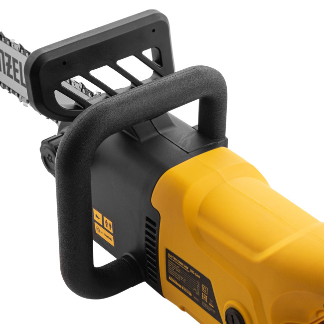 Пила цепная электрическая EDS-2200, 2.2 кВт,продольная, шина 45 см, шаг 3/8, паз 1.3 мм, 62 звена Denzel в Ижевске