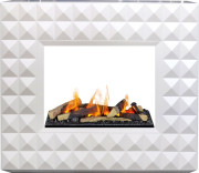 Каминокомплект Diamond - Бьянко белый с очагом Cassette 600 LNH-INT (с дровами) Каминокомплект Diamond - Бьянко белый с очагом Cassette 600 LNH-INT (с дровами)