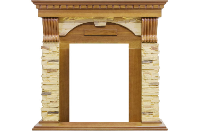 Каминокомплект Dublin -  Дуб / Сланец с очагом Chesford в Ижевске