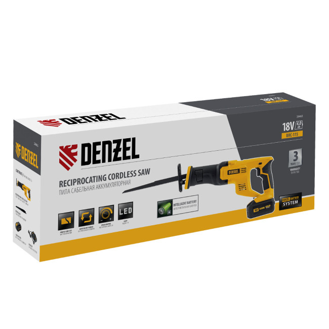 Пила сабельная аккумуляторная CRC-115, 18В Li-Ion Denzel в Ижевске