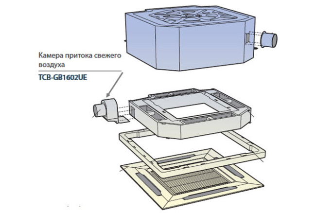 Toshiba Камера притока свежего воздуха (TCB-GB1602UE) в Ижевске