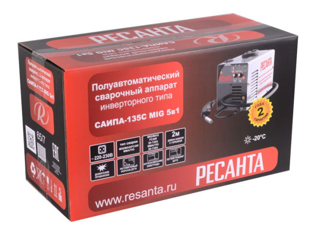 Сварочный полуавтомат САИПА-135С MIG 5в1 Ресанта в Ижевске