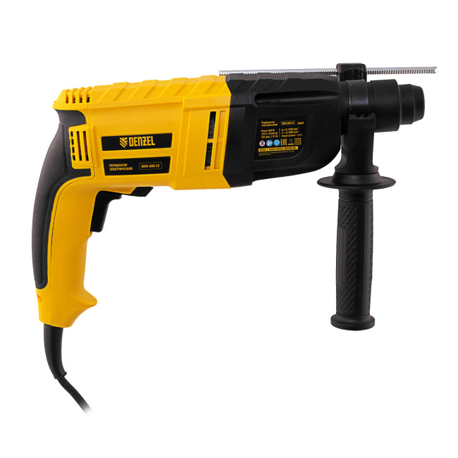 Перфоратор электрический RHH-600-22, SDS-plus, 600 Вт, 2,5 Дж, 2 реж. Denzel в Ижевске Перфоратор электрический RHH-600-22, SDS-plus, 600 Вт, 2,5 Дж, 2 реж. Denzel в Ижевске