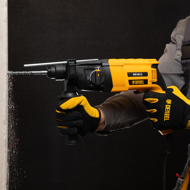 Перфоратор электрический RHH-600-22, SDS-plus, 600 Вт, 2,5 Дж, 2 реж. Denzel в Ижевске Перфоратор электрический RHH-600-22, SDS-plus, 600 Вт, 2,5 Дж, 2 реж. Denzel в Ижевске