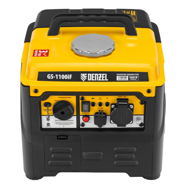 Генератор инверторный GS-1100iF, 1,1 кВт, 230 В, ручной старт DENZEL в Ижевске