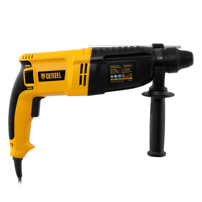 Перфоратор электрический RHH-800-26, SDS-plus, 800 Вт, 3 Дж, 3 плюс 1 реж. Denzel в Ижевске Перфоратор электрический RHH-800-26, SDS-plus, 800 Вт, 3 Дж, 3 плюс 1 реж. Denzel в Ижевске