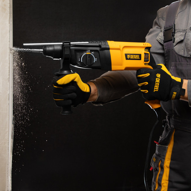 Перфоратор электрический RHH-800-26, SDS-plus, 800 Вт, 3 Дж, 3 плюс 1 реж. Denzel в Ижевске Перфоратор электрический RHH-800-26, SDS-plus, 800 Вт, 3 Дж, 3 плюс 1 реж. Denzel в Ижевске