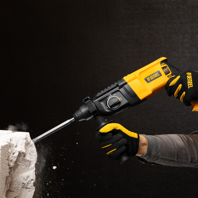 Перфоратор электрический RHH-800-26, SDS-plus, 800 Вт, 3 Дж, 3 плюс 1 реж. Denzel в Ижевске Перфоратор электрический RHH-800-26, SDS-plus, 800 Вт, 3 Дж, 3 плюс 1 реж. Denzel в Ижевске