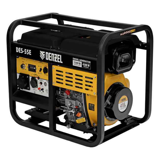 Генератор дизельный DES-55E, 5,5 кВт, 230 В, 11 л, электростартер Denzel в Ижевске Генератор дизельный DES-55E, 5,5 кВт, 230 В, 11 л, электростартер Denzel в Ижевске