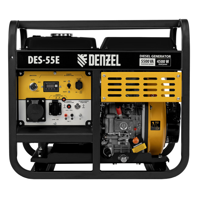 Генератор дизельный DES-55E, 5,5 кВт, 230 В, 11 л, электростартер Denzel в Ижевске Генератор дизельный DES-55E, 5,5 кВт, 230 В, 11 л, электростартер Denzel в Ижевске