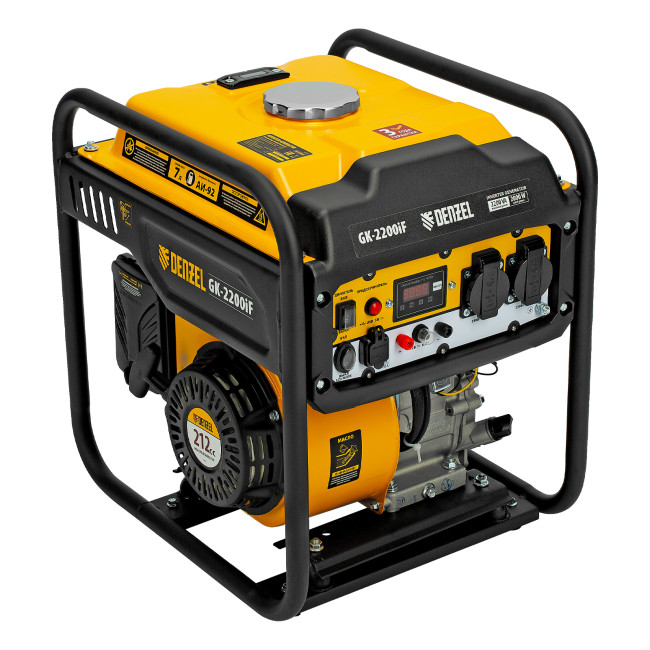 Генератор инверторный GK-2200iF, 2,2 кВт, 230 В, ручной старт DENZEL в Ижевске