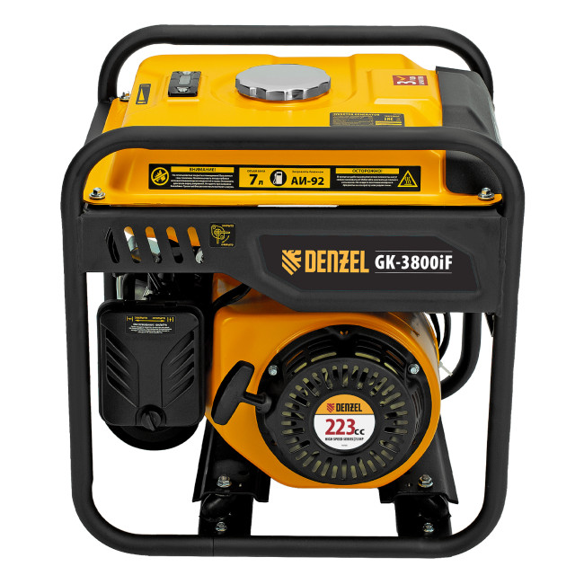 Генератор инверторный GK-3800iF, 3,8 кВт, 230 В, ручной старт DENZEL в Ижевске