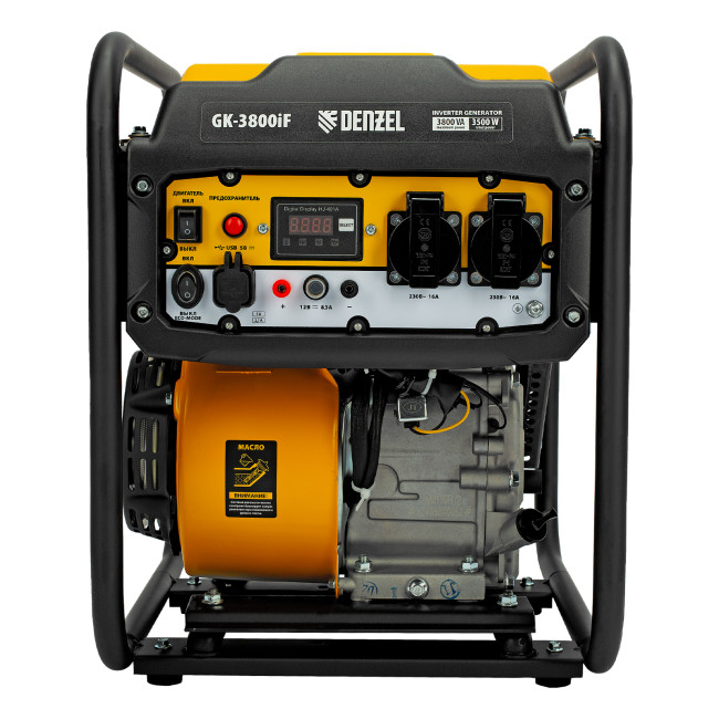 Генератор инверторный GK-3800iF, 3,8 кВт, 230 В, ручной старт DENZEL в Ижевске