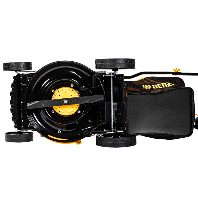 Газонокосилка аккумуляторная бесщеточная RLM450-36, Li-ion, 36 В, 4 Ач, 450 мм, травосборник 40 л Denzel в Ижевске Газонокосилка аккумуляторная бесщеточная RLM450-36, Li-ion, 36 В, 4 Ач, 450 мм, травосборник 40 л Denzel в Ижевске