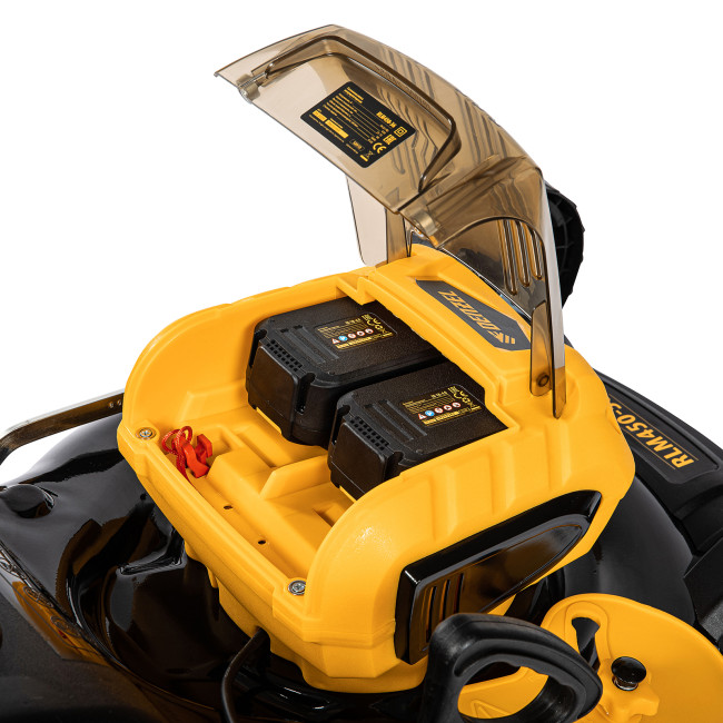 Газонокосилка аккумуляторная бесщеточная RLM450-36, Li-ion, 36 В, 4 Ач, 450 мм, травосборник 40 л Denzel в Ижевске Газонокосилка аккумуляторная бесщеточная RLM450-36, Li-ion, 36 В, 4 Ач, 450 мм, травосборник 40 л Denzel в Ижевске