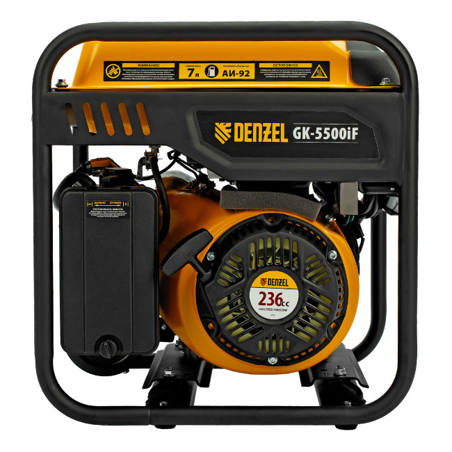 Генератор инверторный GK-5500iF, 5,5 кВт, 230 В, ручной старт DENZEL в Ижевске