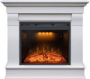 Каминокомплект Monaco (Разборный) -  Бьянко белый с очагом Emerald 23