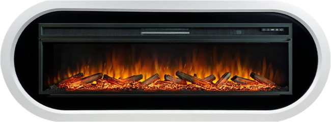 Каминокомплект Ellipse - Белый с черным с очагом Vision 60 LOG LED в Ижевске