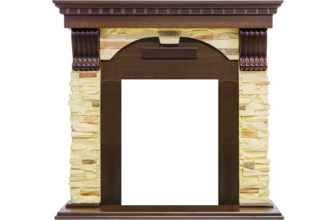 Каминокомплект Dublin угловой - Темный дуб / Сланец с очагом Brookline Black в Ижевске Каминокомплект Dublin угловой - Темный дуб / Сланец с очагом Brookline Black в Ижевске