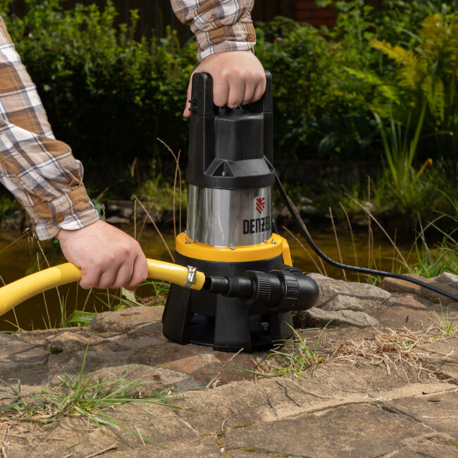 Дренажный насос DP1400X, 1400 Вт, подъем 11 м, 25000 л/ч Denzel в Ижевске