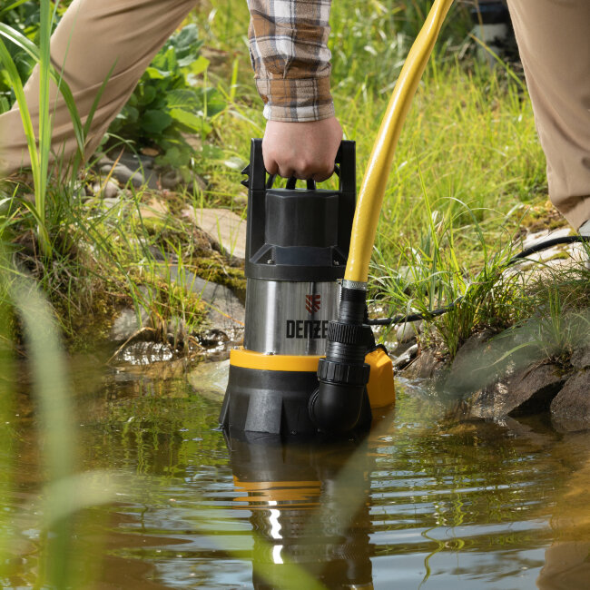 Дренажный насос DP1400X, 1400 Вт, подъем 11 м, 25000 л/ч Denzel в Ижевске