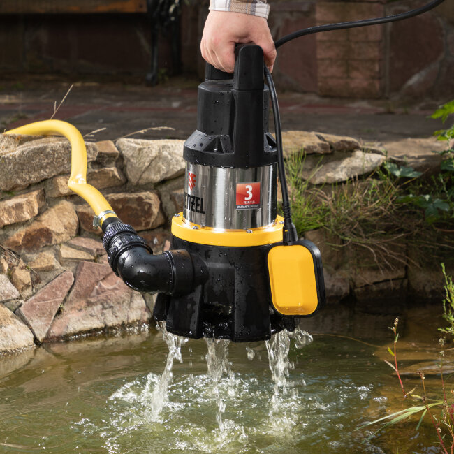 Дренажный насос DP1400X, 1400 Вт, подъем 11 м, 25000 л/ч Denzel в Ижевске