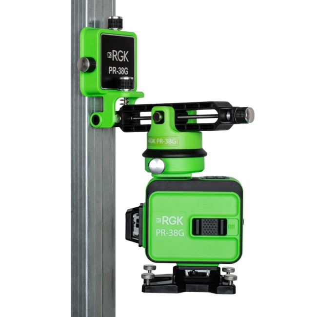Комплект: лазерный уровень RGK PR-38G + штанга-упор RGK CG-2 в Ижевске