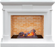 Каминокомплект Coventry - Белый / Кирпич с очагом Cassette 400 NH