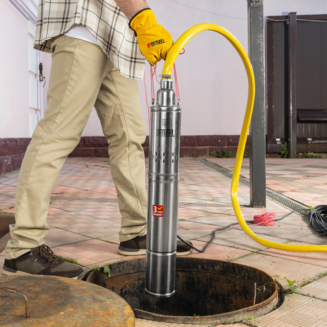 Скважинный насос DWS-4-150, винтовой, диаметр 4", 1300 Вт, 2000 л/ч, напор 150 м Denzel в Ижевске Скважинный насос DWS-4-150, винтовой, диаметр 4", 1300 Вт, 2000 л/ч, напор 150 м Denzel в Ижевске