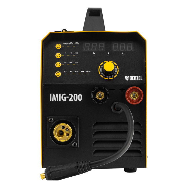 Аппарат инвертор. полуавтомат. cварки IMIG-200, 200 А, ПВ 60%, катушка 5 кг Denzel в Ижевске