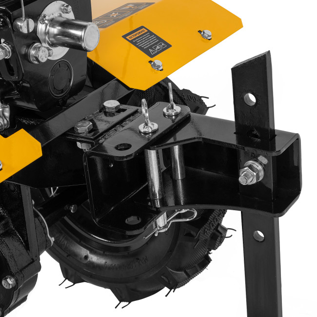 Мотоблок DPT-270X, 7 л.с., диск.сцеп, шир 90 см, глуб 35 см,фрез 3х4,ВОМ,скор 2В/1Н,кол 8" Denzel в Ижевске