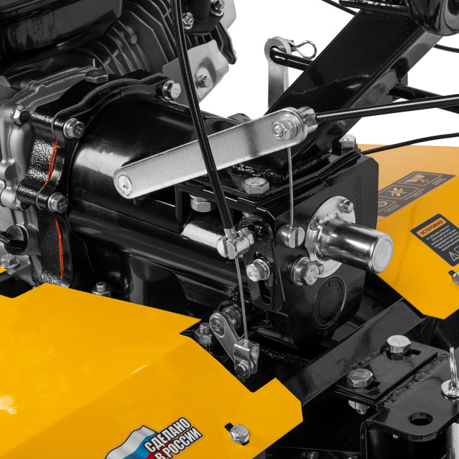 Мотоблок DPT-270X, 7 л.с., диск.сцеп, шир 90 см, глуб 35 см,фрез 3х4,ВОМ,скор 2В/1Н,кол 8" Denzel в Ижевске