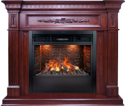 Каминокомплект Luxemburg - Темная вишня с очагом Design B800RF 3D