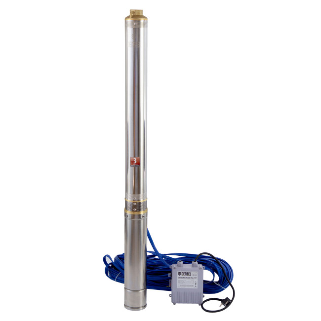 Скважинный насос DWC-4-140, центробежный, диаметр 4", 2000 Вт, 6000 л/ч, напор 140 м Denzel в Ижевске Скважинный насос DWC-4-140, центробежный, диаметр 4", 2000 Вт, 6000 л/ч, напор 140 м Denzel в Ижевске