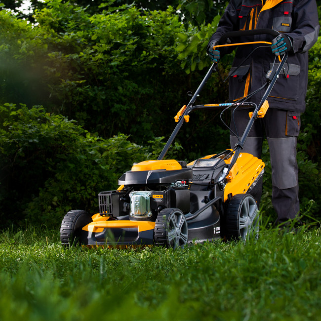 Газонокосилка бензиновая GLD-520SP, 196 куб.см, ширина 52 см, привод, 7 уровней,травосборник 60 л Denzel в Ижевске Газонокосилка бензиновая GLD-520SP, 196 куб.см, ширина 52 см, привод, 7 уровней,травосборник 60 л Denzel в Ижевске