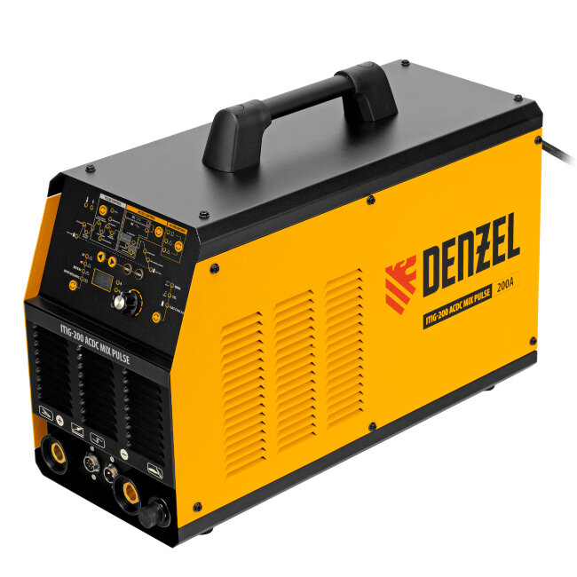 Аппарат инвертор. аргонодуговой сварки ITIG-200 ACDC Mix Pulse, 200 А, ПВ 60% Denzel в Ижевске