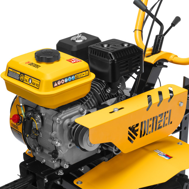 Мотоблок DPT-370S, 7 л.с., ремен.сцеп, фрез 3х4, ШОМ, передачи 3В/1Н Denzel в Ижевске