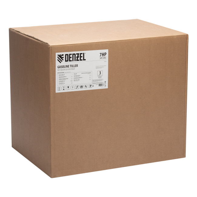 Мотоблок DPT-370S, 7 л.с., ремен.сцеп, фрез 3х4, ШОМ, передачи 3В/1Н Denzel в Ижевске