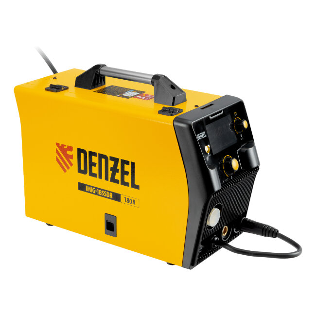 Аппарат инвертор. полуавтомат. cварки IMIG-185SDR, 180 А, ПВ 60%, катушка 5 кг Denzel в Ижевске
