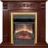 Каминокомплект Sorrento угловой - Орех с очагом Majestic FX Brass в Ижевске