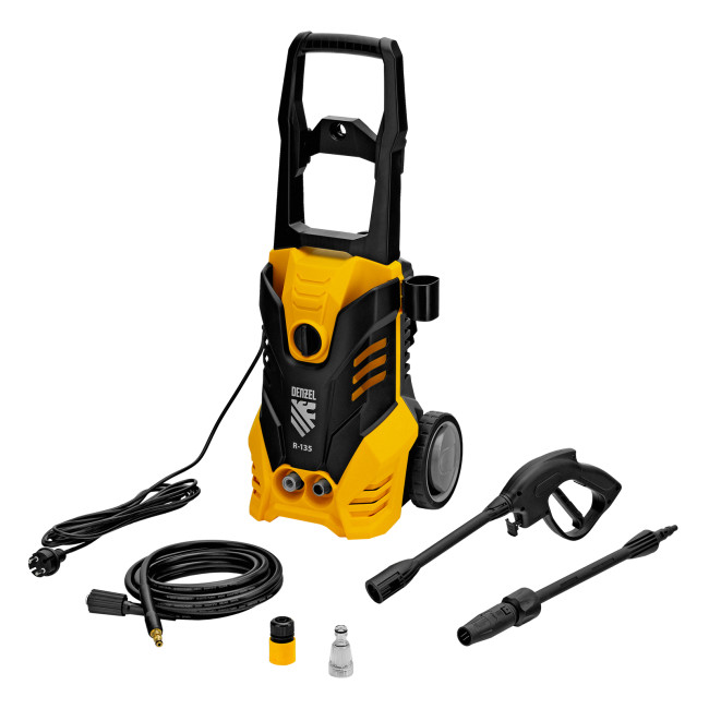 Моечная машина высокого давления R-135, 1800 Вт, 135 бар, 6 л/мин, колесная Denzel в Ижевске Моечная машина высокого давления R-135, 1800 Вт, 135 бар, 6 л/мин, колесная Denzel в Ижевске
