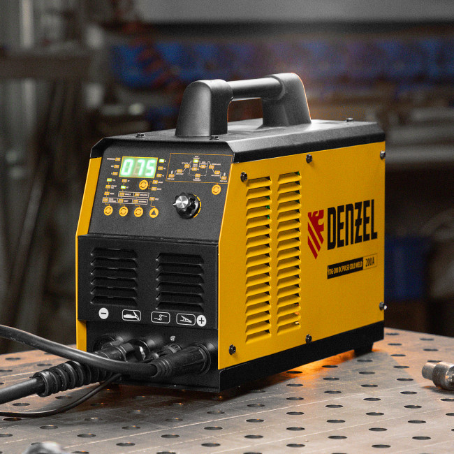 Аппарат инвертор. аргонодуговой сварки ITIG-200 DС Pulse Cold Weld, 200 А, ПВ 60% Denzel в Ижевске