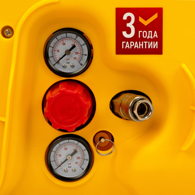 Компрессор воздушный DL1300, 10 бар, 1,3 кВт 180 л/мин 5 л, с набором аксессуаров Denzel в Ижевске