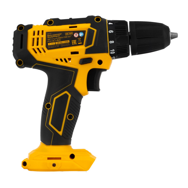Дрель-шуруповерт аккумуляторная CDL-18-0, Li-Ion, 18 В Denzel в Ижевске
