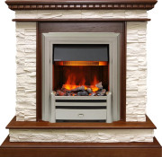 Каминокомплект Calgary - Дуб / Сланец беженый с очагом Chesford Каминокомплект Calgary - Дуб / Сланец беженый с очагом Chesford